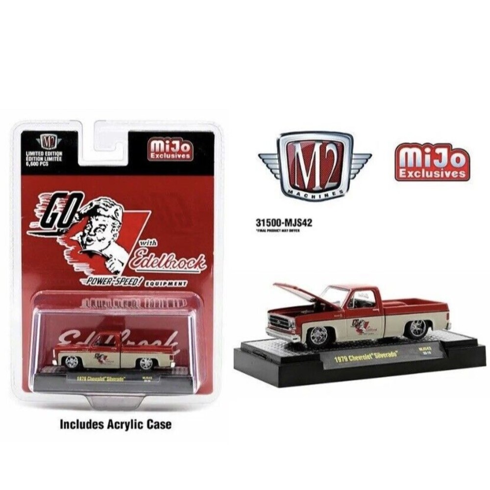 M2 Machines 1:64 1979 Chevrolet Silverado Edelbrock Mijo Exclusive